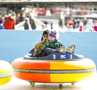 Bumper Cars on Ice Rink