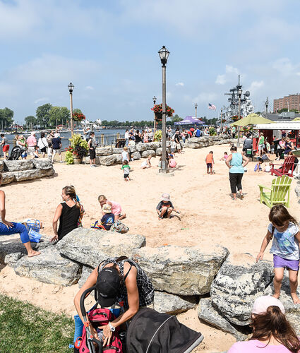 Beach at Buffalo Waterfront