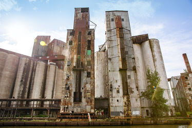 Enlarge image: Silo Towers in Buffalo, NY