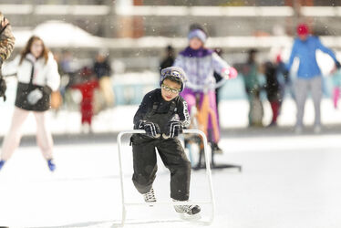 Enlarge image: Boy Skating on Rink